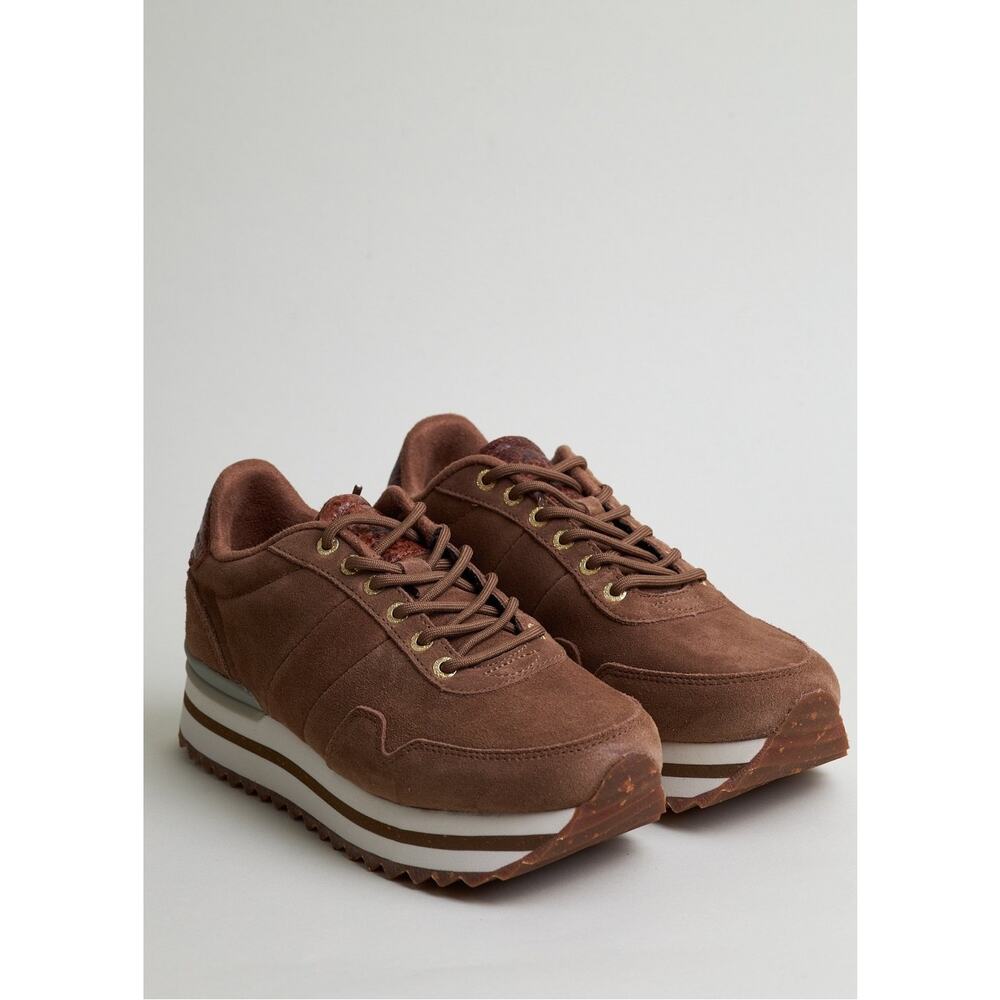 Brown Suede Women's Sneakers